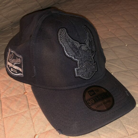 NWT Genuine Harley Davidson Oil 99436-18VM Cap Hat Black L/XL (JCCHDS224) - Picture 7 of 10